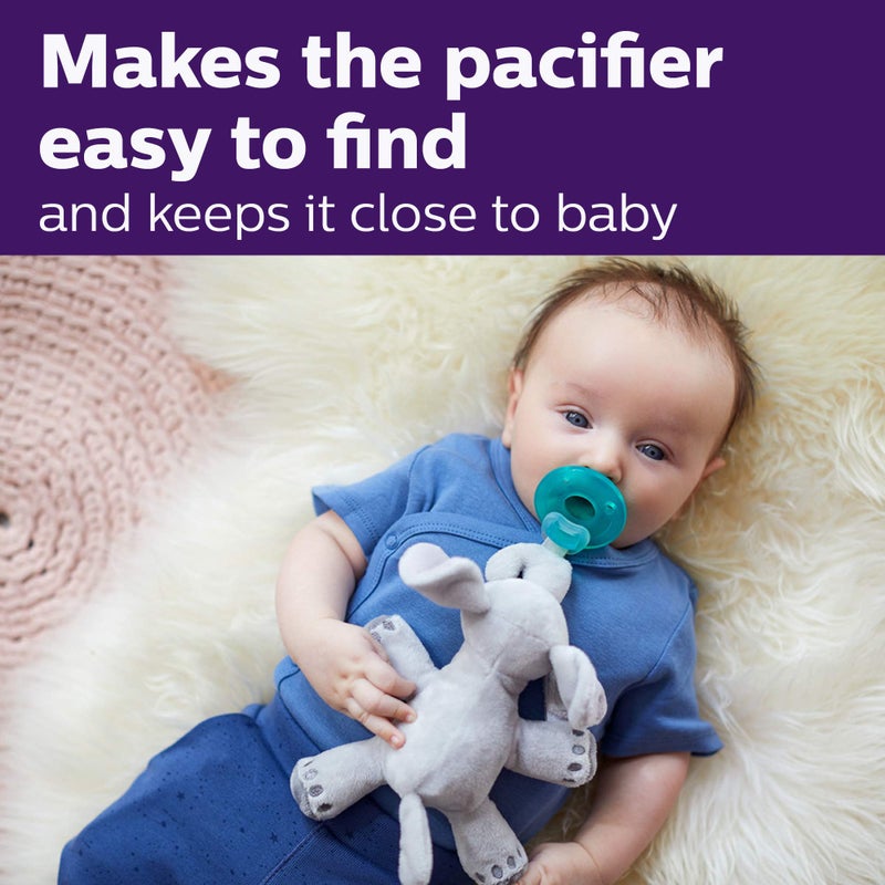 Avent Philips AVENT Soothie Snuggle Pacifier Holder with Detachable Pacifier, Koala, 0m+, SCF347/06 - Image 3